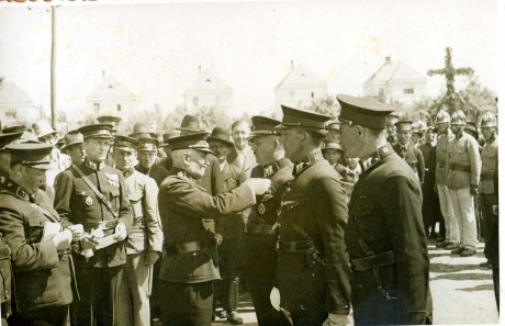 Prehliadka hasičských zborov - Staré ihrisko Vráble 1936; 09