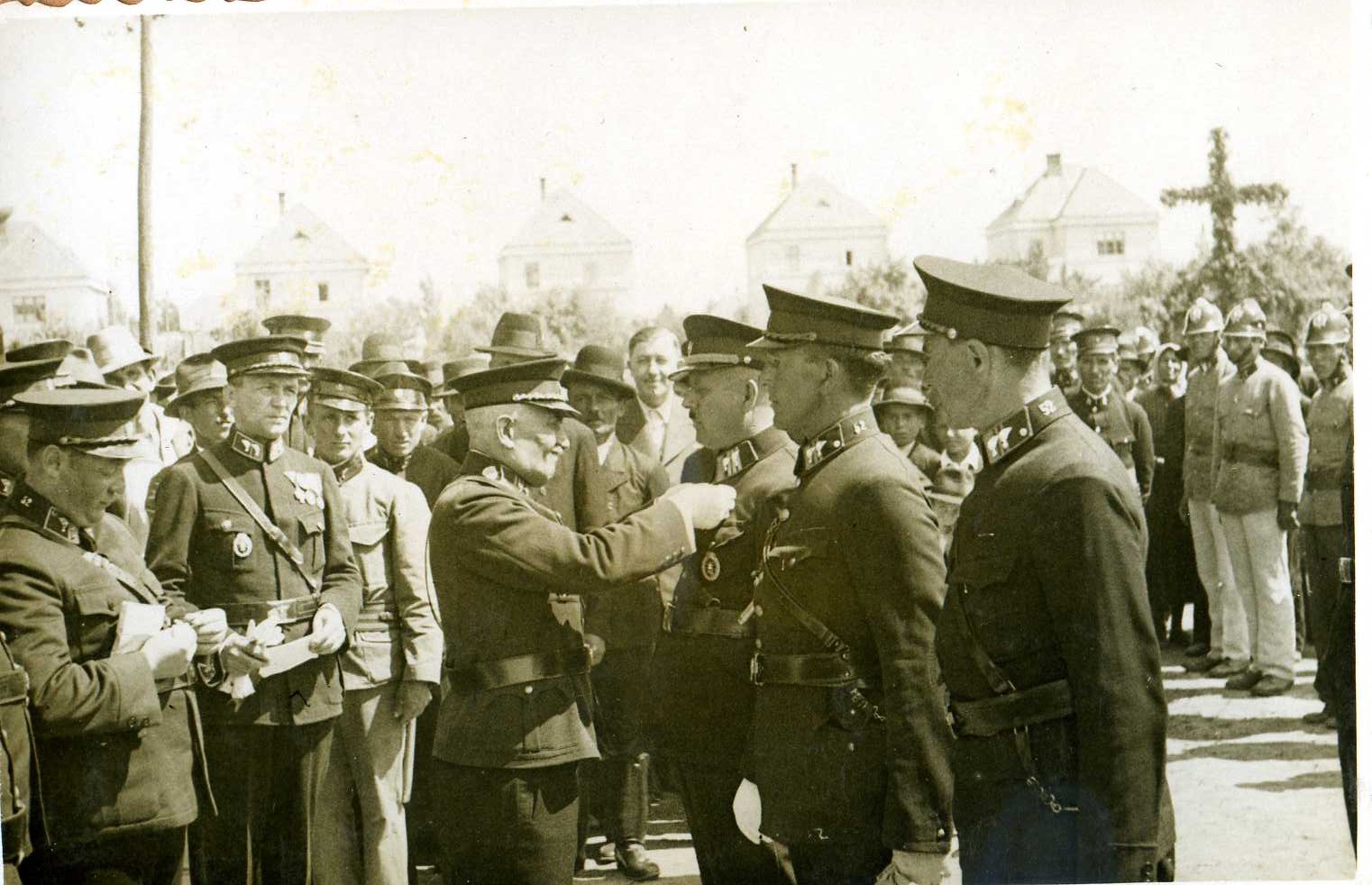 Prehliadka hasičských zborov - Staré ihrisko Vráble 1936; 09