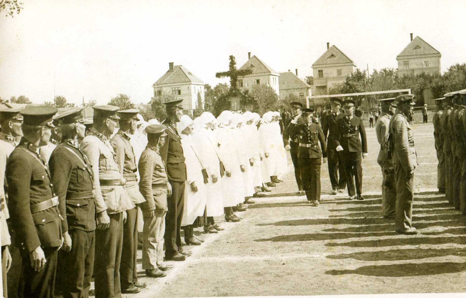 Prehliadka hasičských zborov - Staré ihrisko Vráble 1936; 10